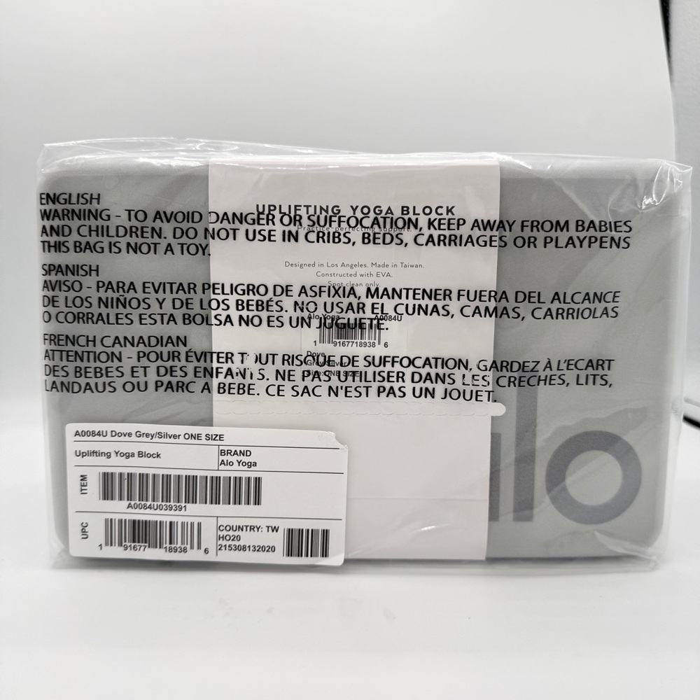 NWT ALO Yoga Uplifting Yoga Block in Dove Grey brand new - Picture 8 of 9